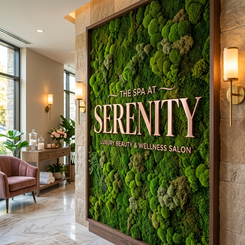 Mẫu biển hiệu spa organic
